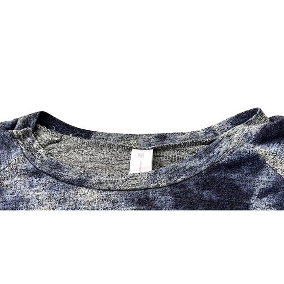 NO BO LONG SLV PULL-OVER CREW NECK TOP, WOMENS, XL(15-17)-BLUE GREY WHTE TIE DYE - Picture 2 of 12
